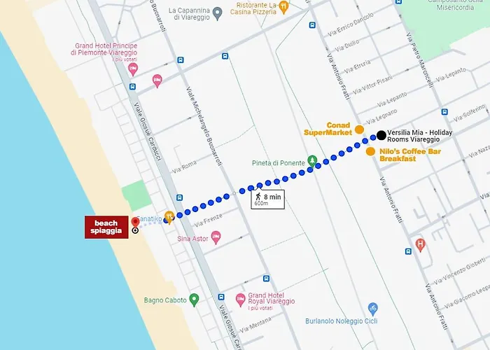 Guest house Versilia Mia - At 8min By Walk! New Rooms! Air Condition! Viareggio